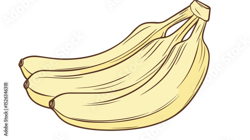 Banana Outline Vector Icon for Graphic Design Projects