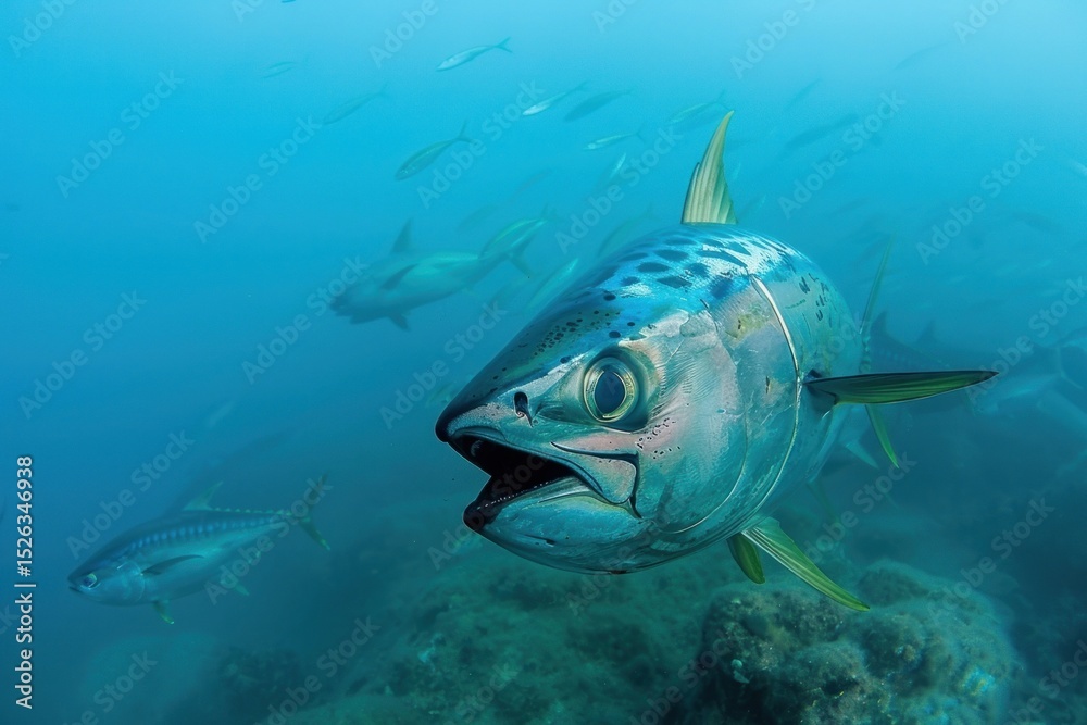 Fototapeta premium Tuna in the sea underwater outdoors nature.