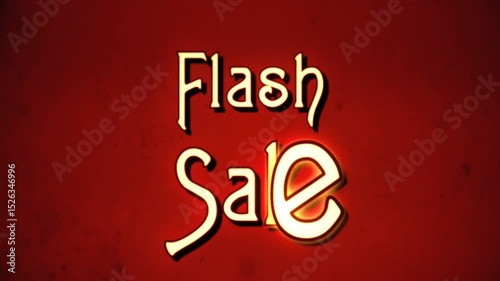 Flash sale animation, Big sale, Huge sale, Clearance sale, Holiday sale, sale 4k video with neon background