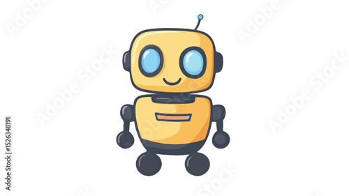 Modern Chat Robot Icon Vector Isolated Illustration for Business Websites and Apps