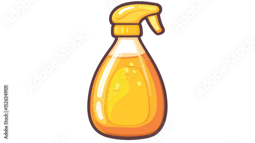 Sparkling Dishwashing Liquid Icon Vector Isolated on White Background