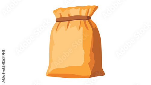 Isolated Vector Illustration of Fertilizer Sack Icon