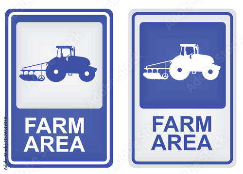 Farm area sign. vector illustration