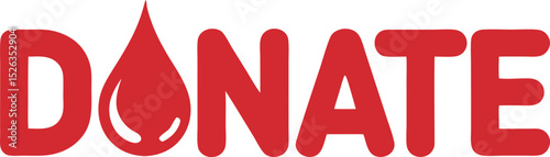 Blood Donation Emblem logo