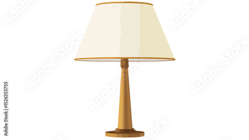 Modern Table Lamp Vector Illustration for Interior Design Projects