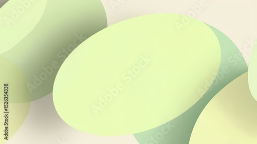 Soft pastel abstract background with overlapping translucent ovals in light green and yellow tones, evoking calm and organic balance.








