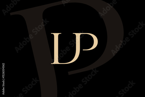 LP or PL letter logo icon design. Classic style luxury initials monogram.