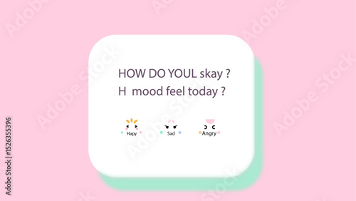 Pastel Mood Selector App UI with Soft Tones