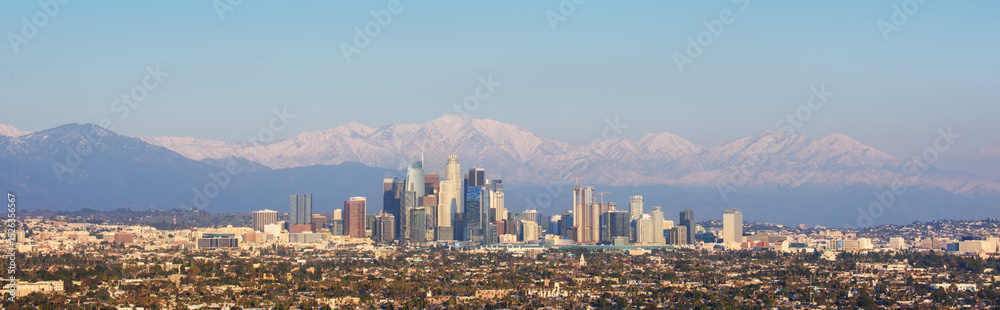 Obraz premium Downtown Los Angeles at sunny day