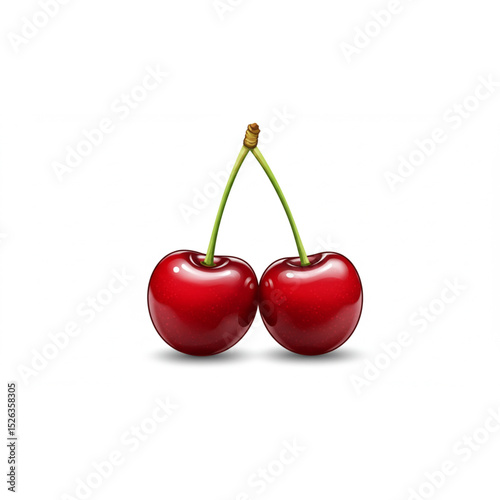 Delicious juicy cherries design perfect for branding logos food packaging and website decoration a vibrant and fresh fruit graphic