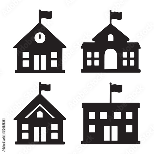 set of house icons