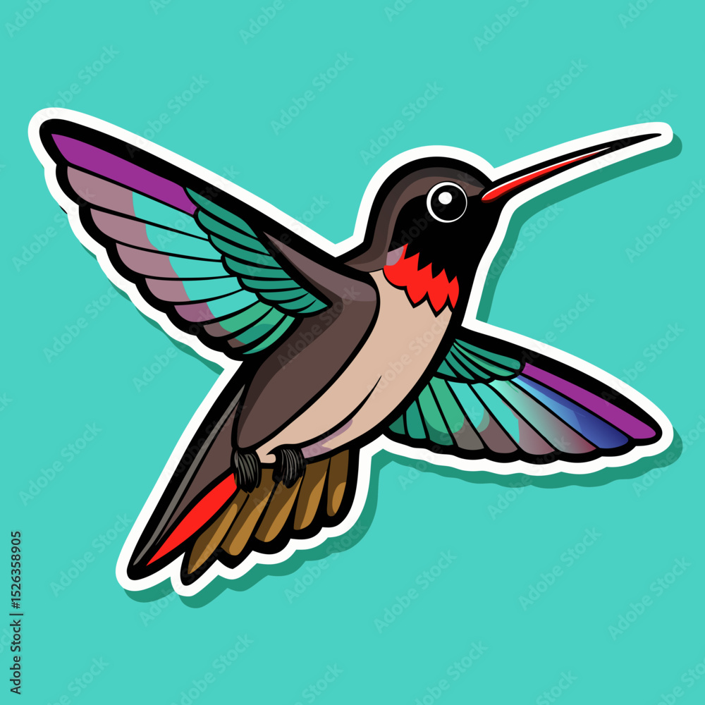 Obraz premium vector illustration of a bird