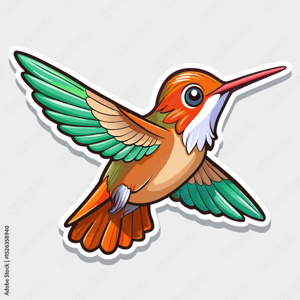 Obraz premium bird with flower