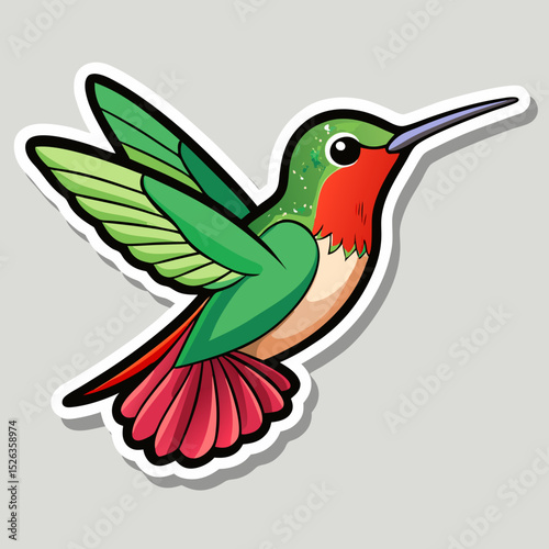 hummingbird and flower