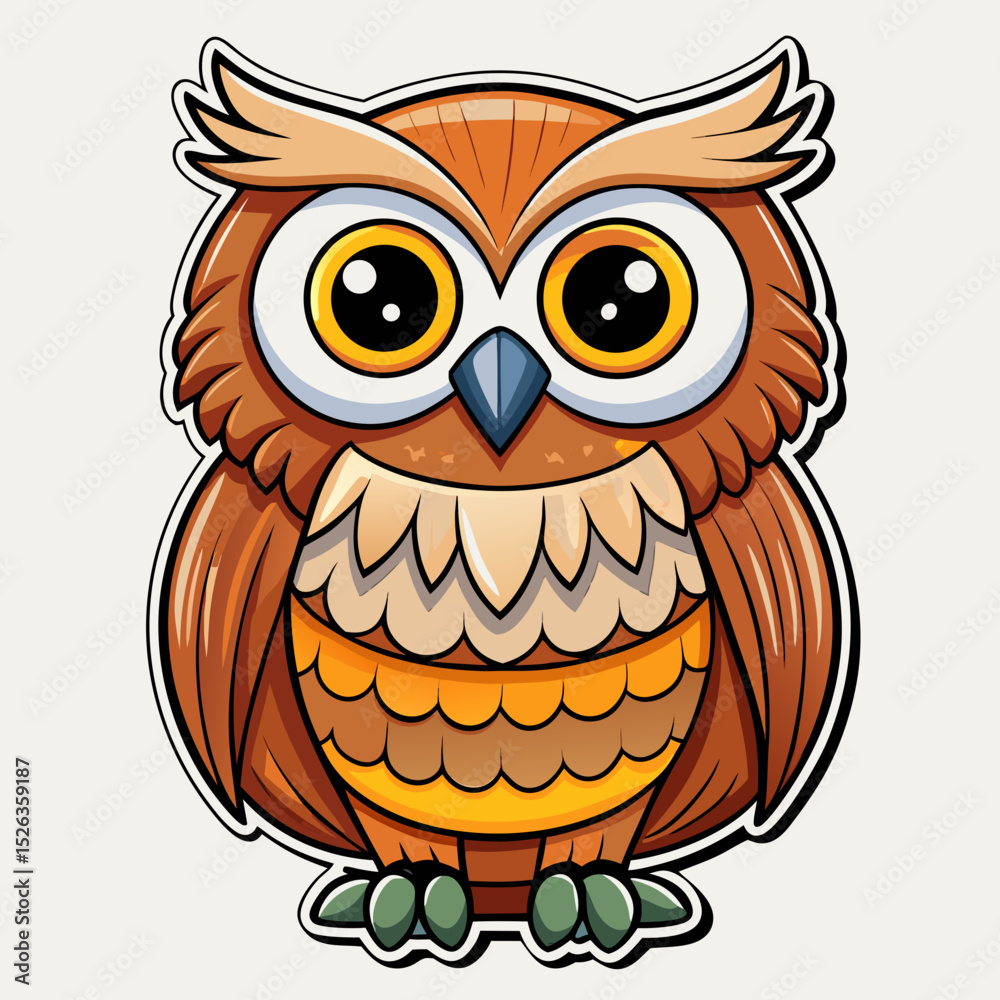Obraz premium owl on a branch