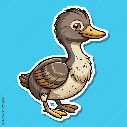 duck on a white background