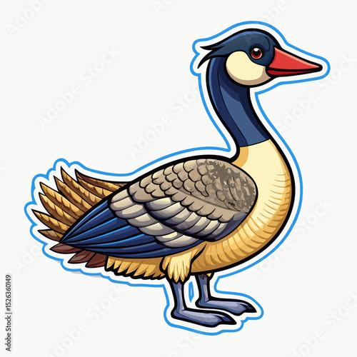 illustration of a duck