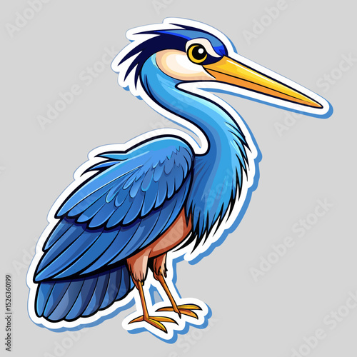 illustration of a white pelican