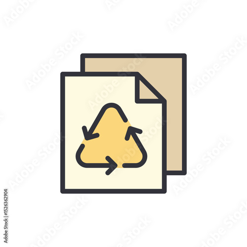 Paper Recycling Concept Showing Sustainability And Environmental Awareness