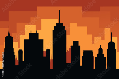 City skylines at sunset, featuring iconic architecture like Chicago's urban towers and Seattle's downtown silhouette