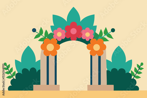 Floral Archway A Vibrant Garden Entrance Design