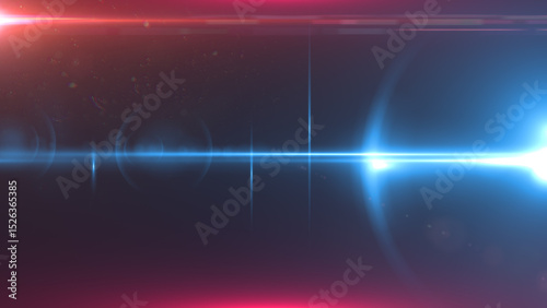 Red and blue light rays background	