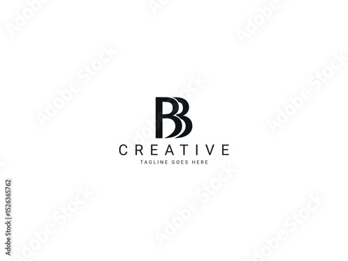 bb modern letter logo