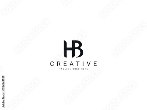 hb modern letter logo