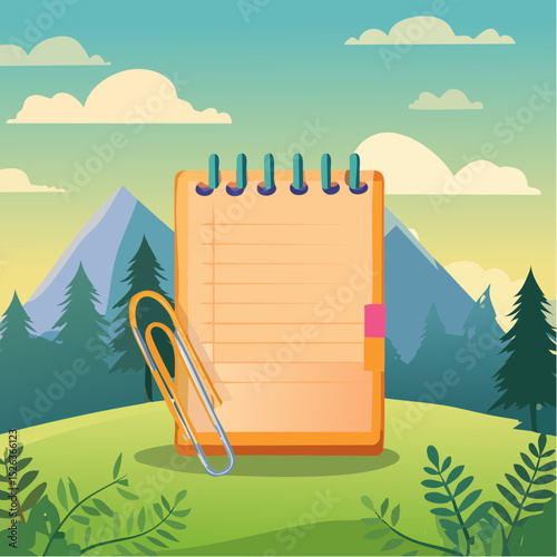 Paperclip and notepad best friends
