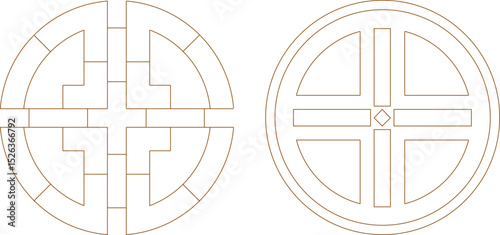 sketch vector illustration silhouette design ornament decoration mandala rosette classic vintage ethnic abstract modern traditional