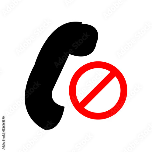 block call icon vector