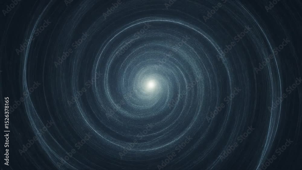 Swirling glowing particle vortex spinning in seamless loop with dark background and soft lighting motion for science and tech visuals