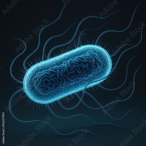 E. coli in 3D: High-Tech Bacterial Model