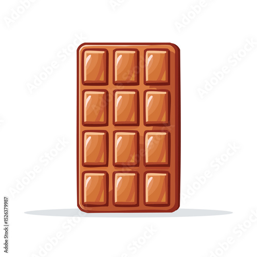 chocolate bar on white background