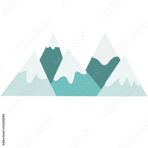 Dancing mountain snow capped peaks