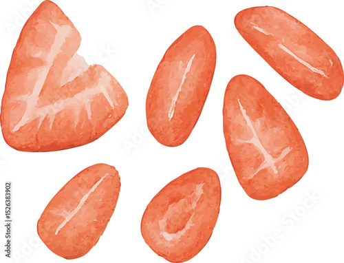 Watercolor Strawberry – Hand Painted Fruit Illustration | Generative AI