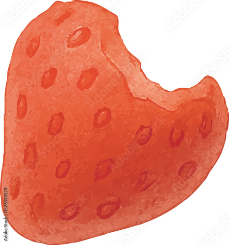 Watercolor Strawberry – Hand Painted Fruit Illustration | Generative AI