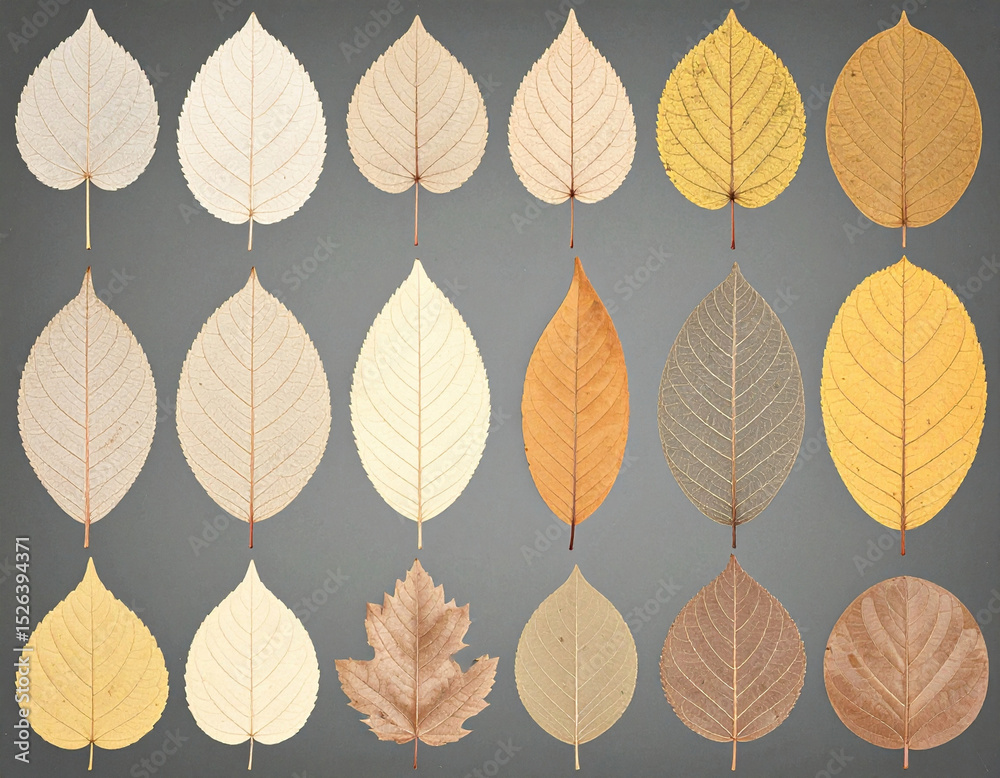 Obraz premium Autumn, beautiful colored leaves, fallen leaves design, art - 가을, 아름다운 색 단풍, 낙엽 디자인, 아트