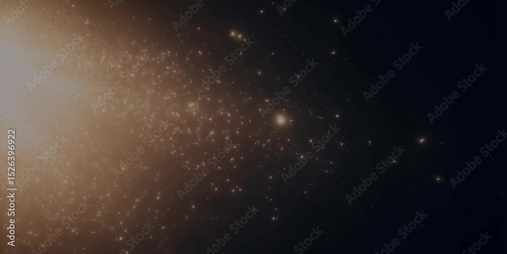 abstract background with particles A seamless loop of abstract light ...