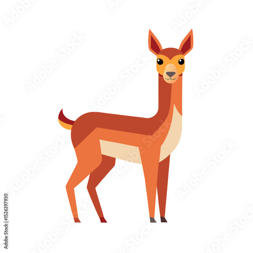 vicuna vector clipart wild animal