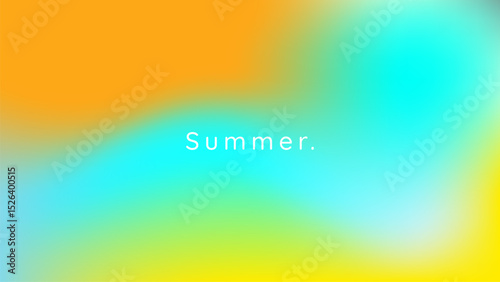 Abstract pastel gradient sky colors. Summer background. Blurry blue and orange gradient colors. Soft pastel rainbow colors. Sunset or sunrise atmosphere background.