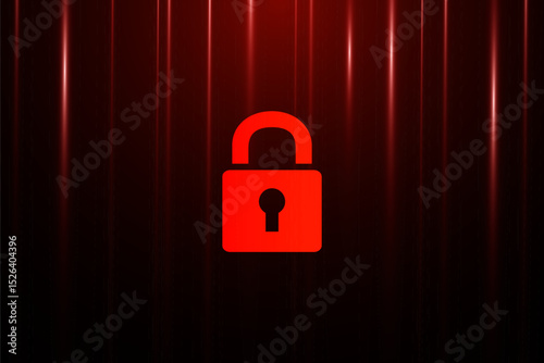 Cyber security technology concept , Shield With Keyhole icon , personal data , vector illustration.	
