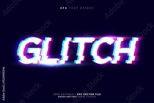 future glitch editable text effect