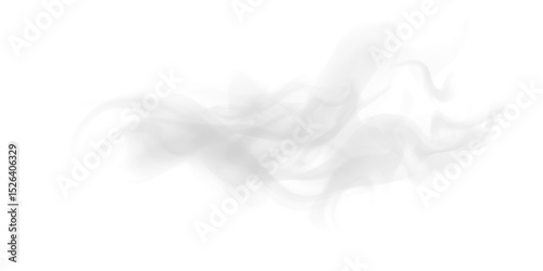 Soft Wavy Smoke Texture with Transparent Background for Vapor, Incense or Dreamy Visual FX