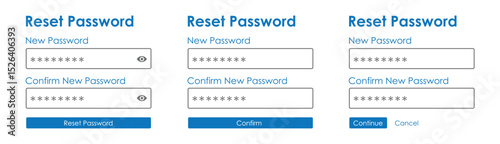 Reset password account page icon, vector illustration