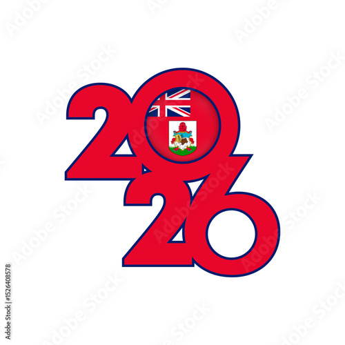 2026 banner with Bermuda flag inside.