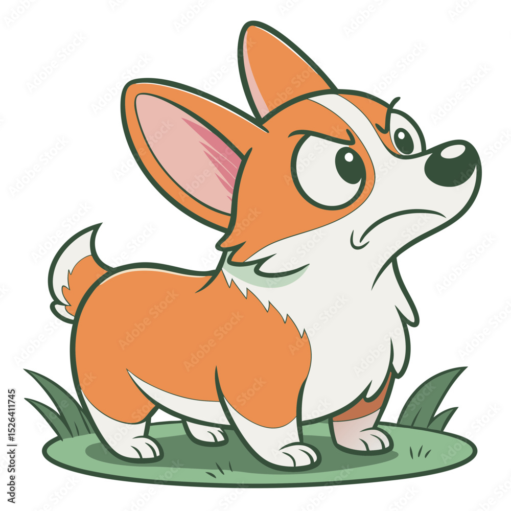 Obraz premium Cute Dog Illustration Vector