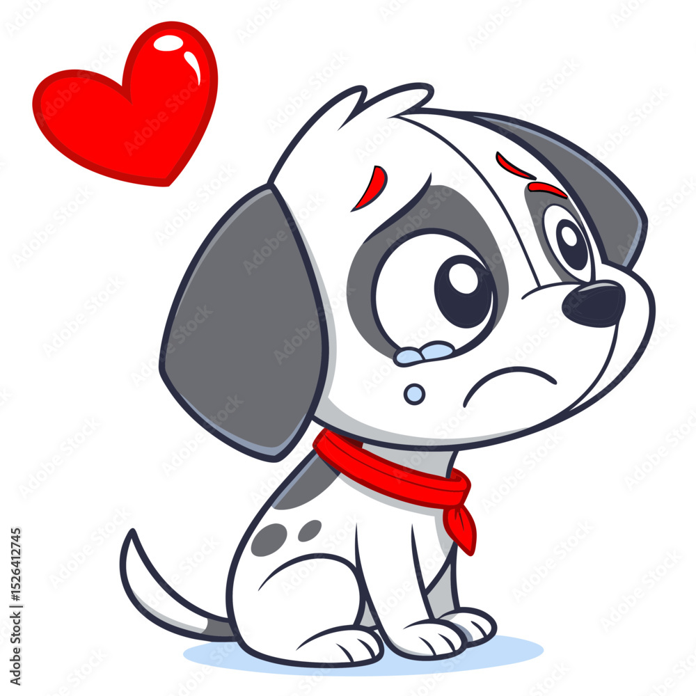 Obraz premium Cute Dog Illustration Vector