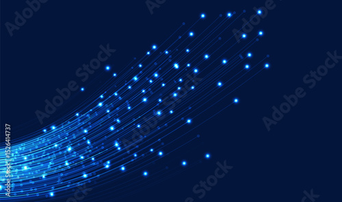 Optical fiber communication. Super fast fiber optic