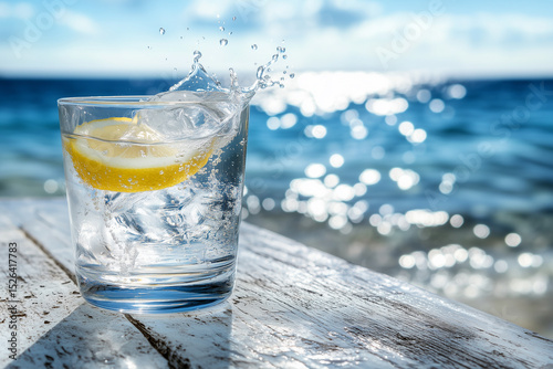 Refresh yourself with a glass of clear, cold water, perhaps with a squeeze of lemon or ice.